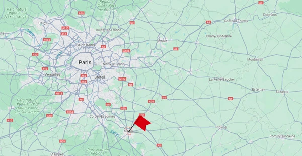 Carte Fibre optique à Melun